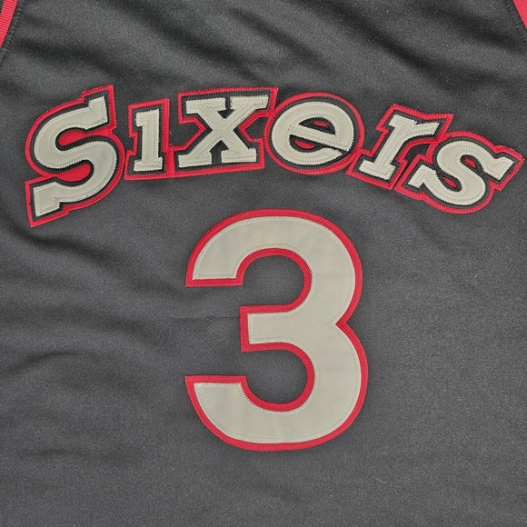 Mitchell & Ness Hardwood Classics Allen Iverson #3 Sixers Jersey XXL Vintage - Picture 3 of 14